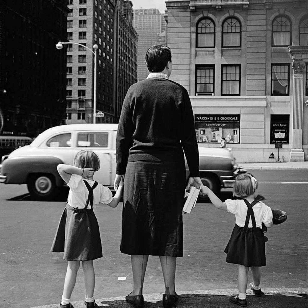 Vivian working as a nanny.1954, New York, NY