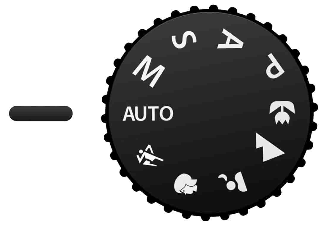 Auto Mode as presented on the mode dial of a digital camera