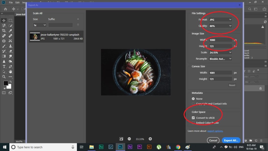 how to upload high quality photos to