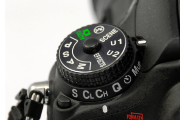 Custom Settings Dial On A Nikon Camera Body