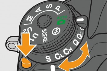 Nikon Release Mode Dial