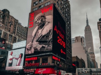 Large billboard in New York